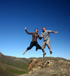 jumping for joy