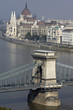 danube and hungarian parliament and part of chain bridge. danube and hungarian parliament and part of chain bridge.