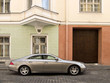 car and old town