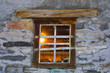 fenster auf der berghütte