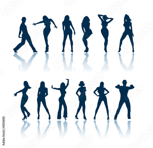 silhouettes of people dancing. dancing people silhouettes