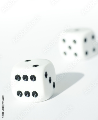 Photo: isolated dice isolated dice