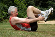 stretching man