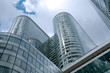 round skycrapers from below