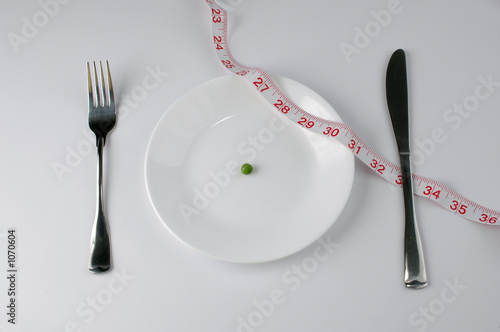 Photo: pea and tape measure diet pea and tape measure diet
