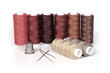 thread, thimble and needles