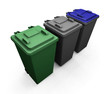 wheelie bins