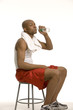 Foto: athlete drinking water athlete drinking water