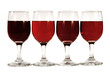 four glasses of wine