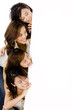 Four girls and sign