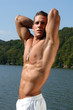 muscular male model