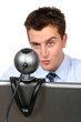 business man - online conference