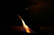 buche en feu