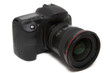 isolated camera with lens