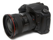 isolated camera with lens
