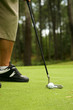 golfeur sur le green