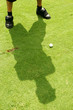golf - ombre du golfeur