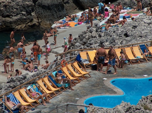 capri, badeplatz westlich von anacapri