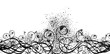 black and white background illustration