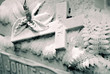 grave stone closeup