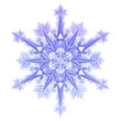 snowflake on a white