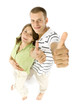 standing couple shows ok