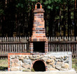 outdoor fireplace