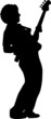 guitar player silhouette