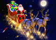 santa claus in his sledge