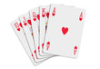 royal flush of hearts