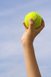 hand with ball