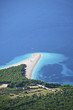 view of a beach zlatni rat in croatia view of a beach zlatni rat in croatia