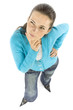 thinking woman