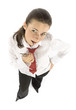 businesswoman observes