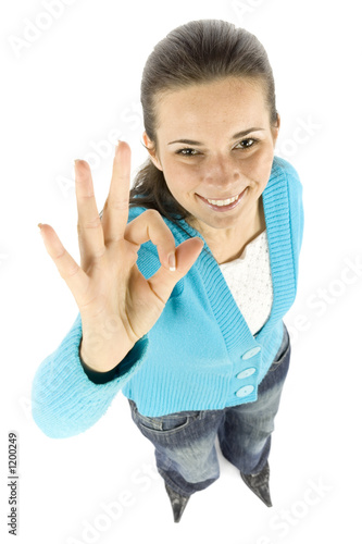 woman accepts