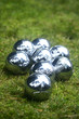 Boules on grass outdoor