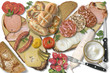 Foto: oberbayerische brotzeitplatte oberbayerische brotzeitplatte
