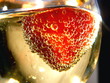 strawberry + bubbles + champagne