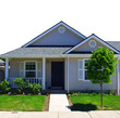 Photo: neighborhood home on white neighborhood home on white