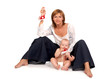baby and mother