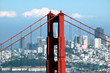 golden gate bridge and transamerica building