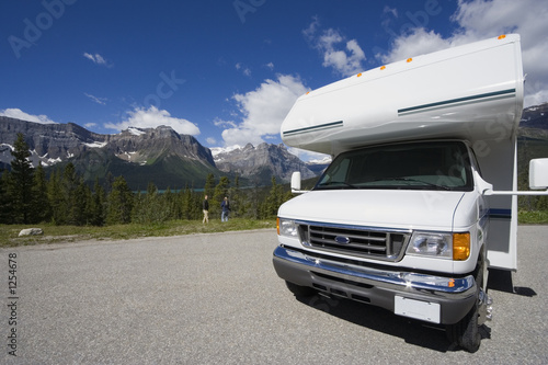 motorhome front view and wide angle motorhome front view and wide angle
