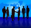 business people illustration silhouettes backgroun