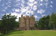 scottish castle in the forest