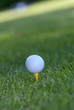 minge de golf, galben tee