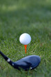 minge de golf şi club