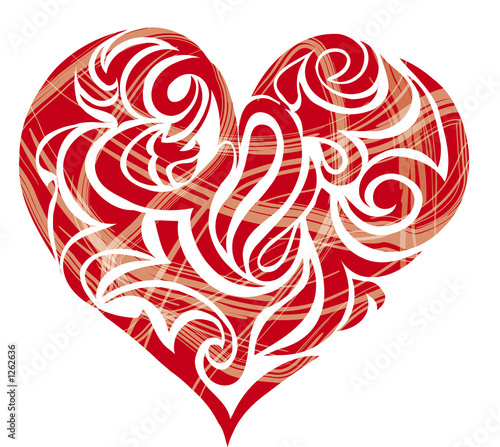 Illustration: abstract heart abstract heart