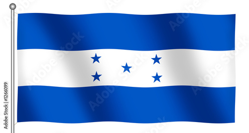 flag of honduras waving flag of honduras waving