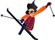 girl skiing girl skiing