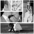 invitation au mariage noir et blanc
